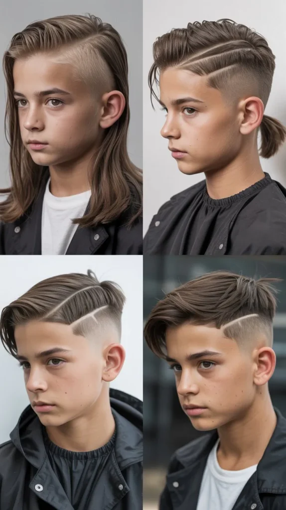 Long Straight Hair with Undercut