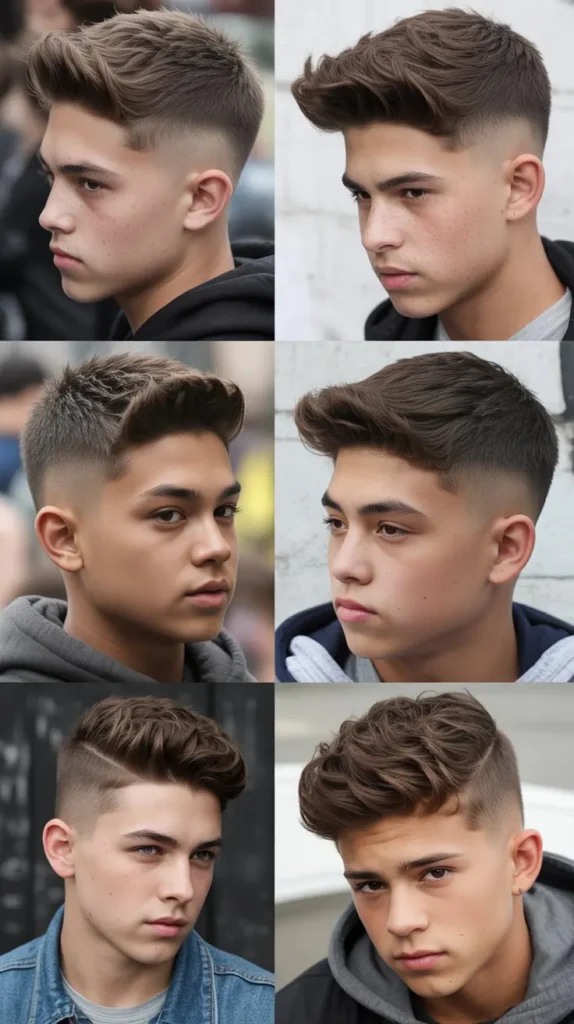Mid Fade with Quiff