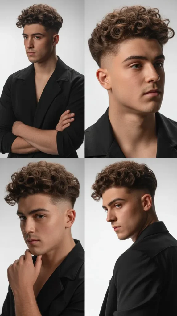 Curly Pompadour