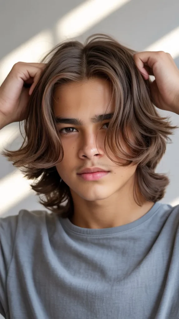 Long Middle Part with Face Frame Layers