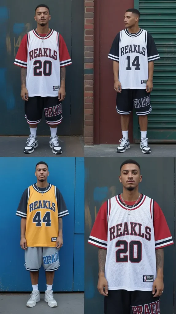 . Basketball Jersey Streetwear Outfit